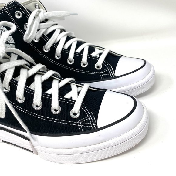 Converse Women's Size 11 566786C CPX70 High Canvas Black White Platform Sneakers - Picture 3 of 10